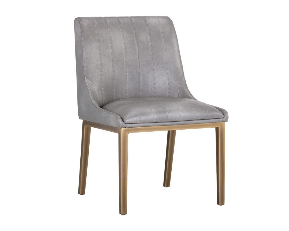 Sunpan Halden Dining Chair - Beige Linen/Bravo Cream/Bravo Metal/Vintage Black/Vintage Blue/Vintage Cognac-Set of Two