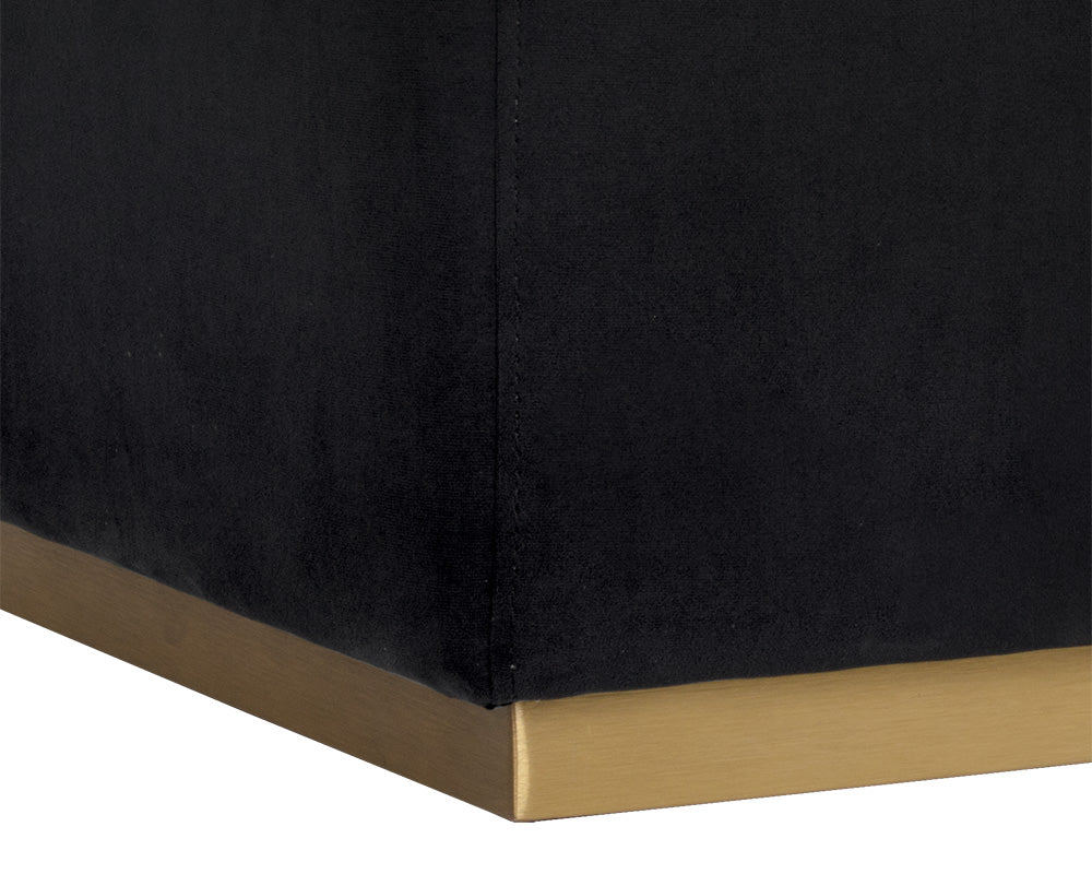 Sunpan Zane Wheeled Lounge Chair in Abbington Black/Piccolo Pebble/Piccolo Prosecco