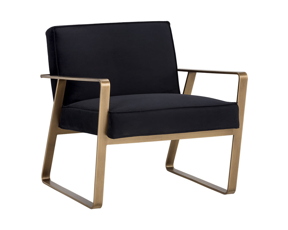 Sunpan Kristoffer Lounge Chair - Abbington Black