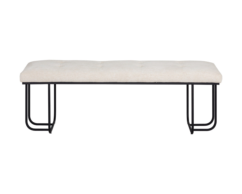 Sunpan Maverick Bench - Clover Green/Eclipse White