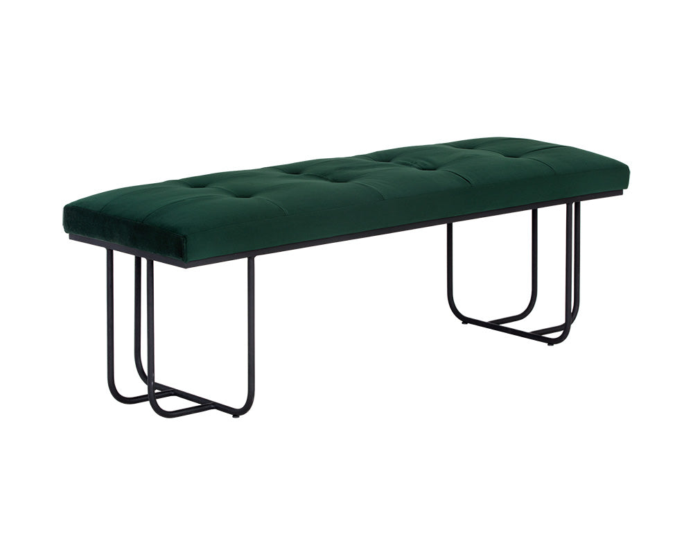 Sunpan Maverick Bench - Clover Green/Eclipse White
