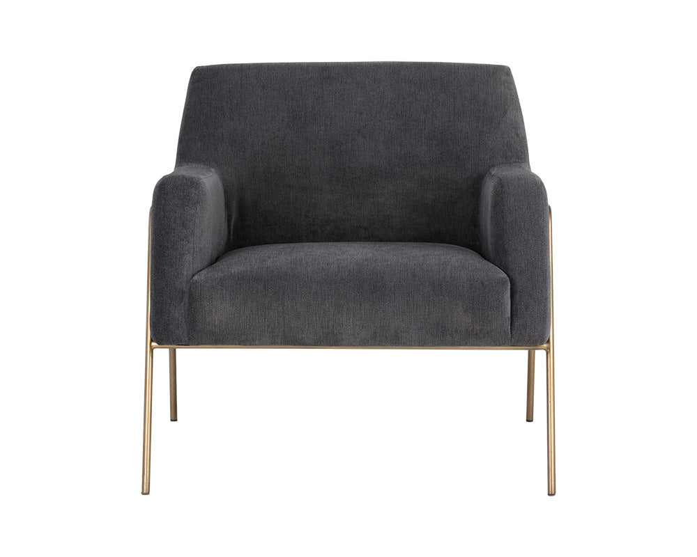 Sunpan Cybil Lounge Chair - Dove Cream/Polo Club Kohl Grey
