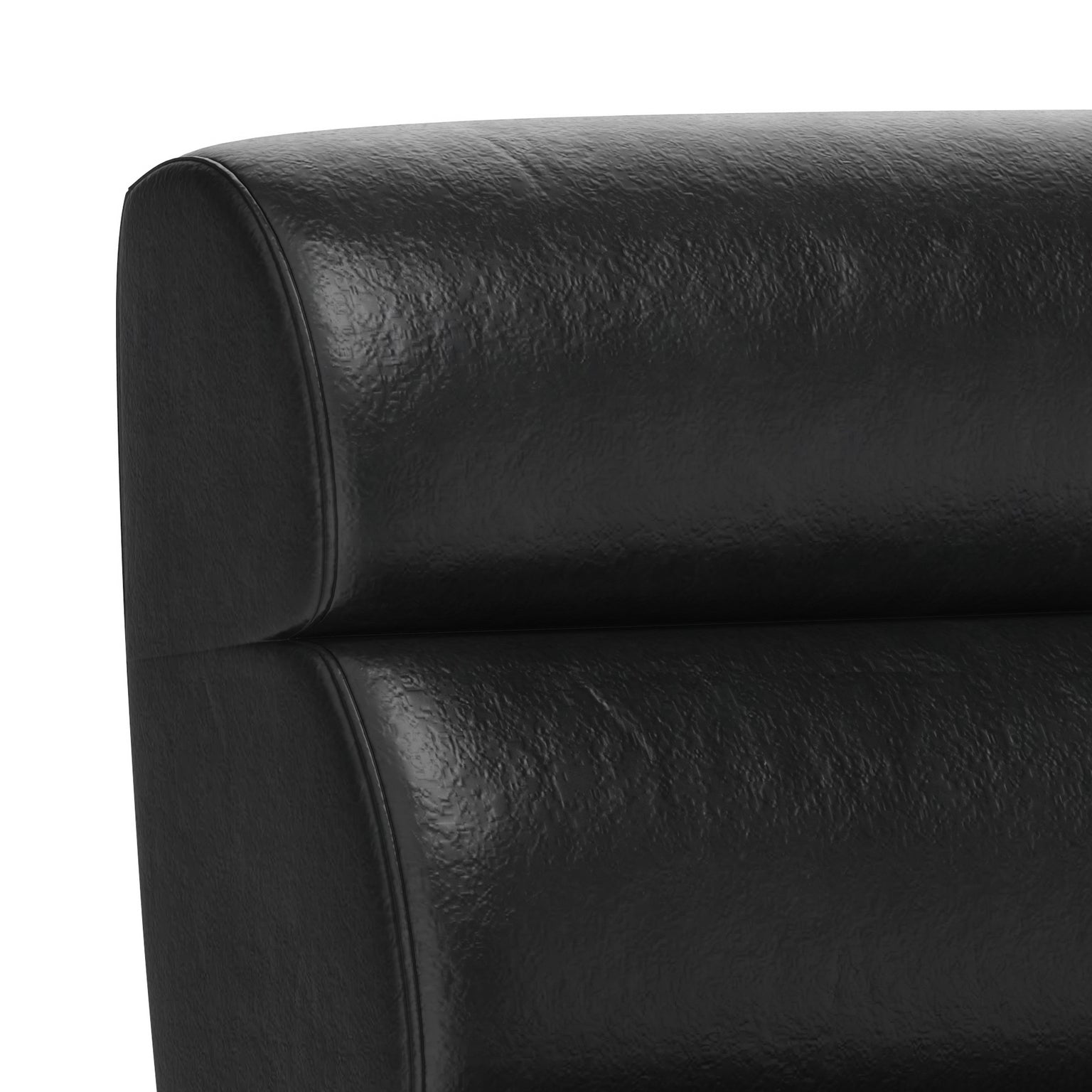 Sunpan Cornell Modular - Armless Chair in Coal Black/Havana Dark Brown/Tobacco Tan