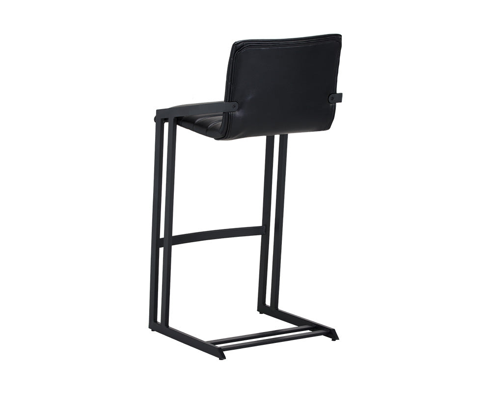 Sunpan Webber Barstool in Cantina Black/Saddle - Set of 2