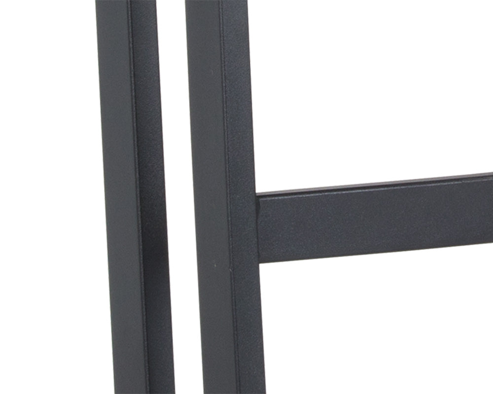 Sunpan Webber Barstool in Cantina Black/Saddle - Set of 2