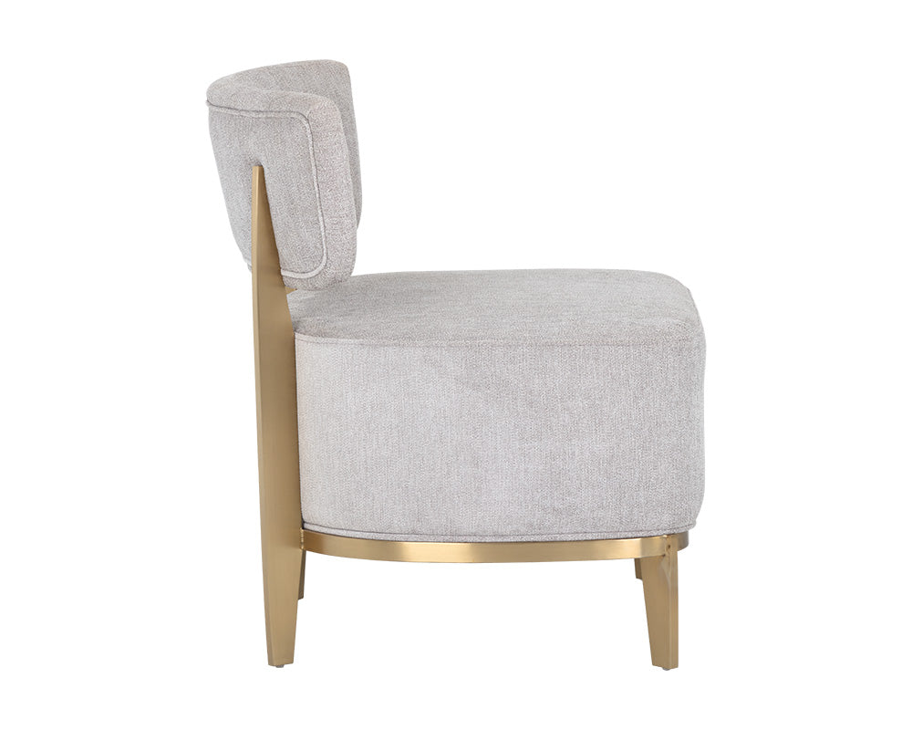 Sunpan Melville Lounge Chair - Bravo Ash/Bravo Cream/Polo Club Kohl Grey/Polo Club Stone