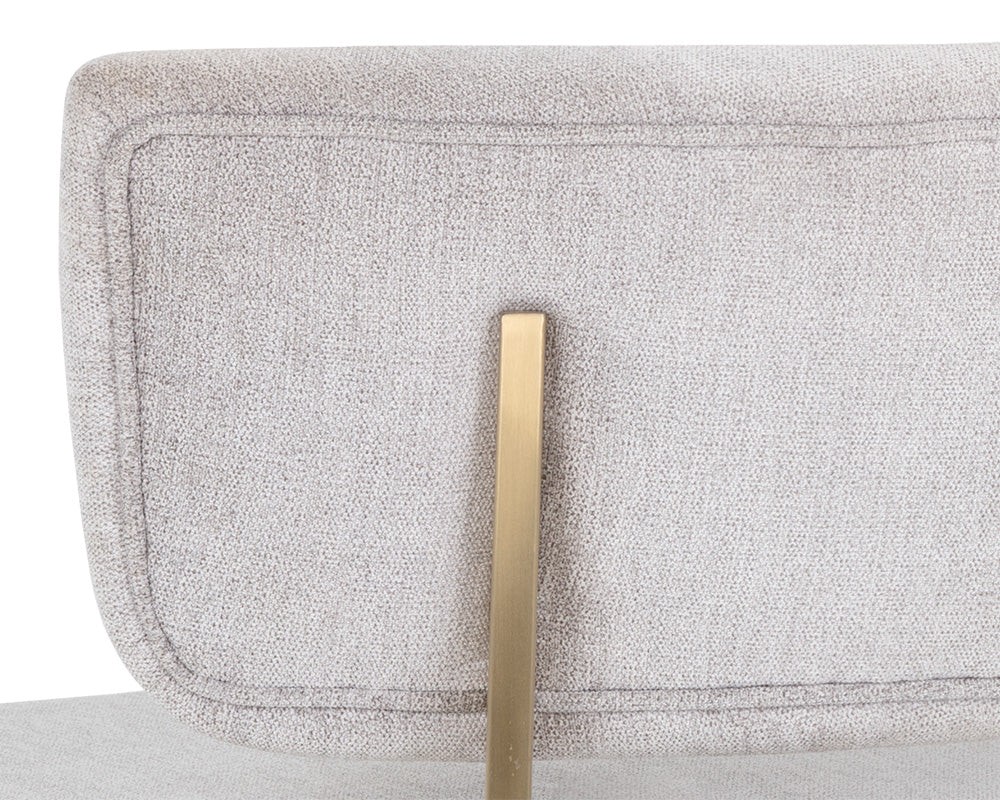 Sunpan Melville Lounge Chair - Bravo Ash/Bravo Cream/Polo Club Kohl Grey/Polo Club Stone