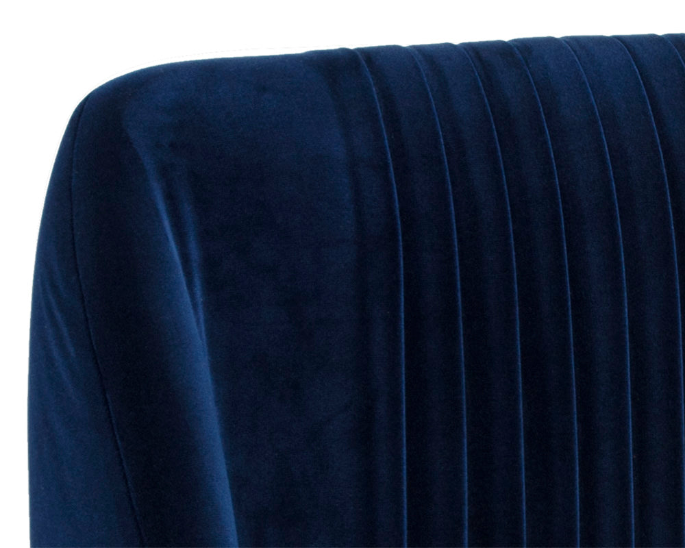 Sunpan Nevin Barstool - Polo Club Muslin/Sapphire Blue/Shadow Grey