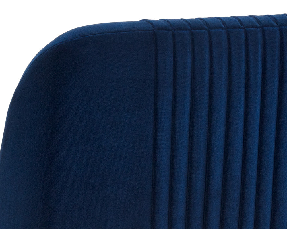 Sunpan Nevin Counter Stool - Polo Club Muslin/Sapphire Blue/Shadow Grey