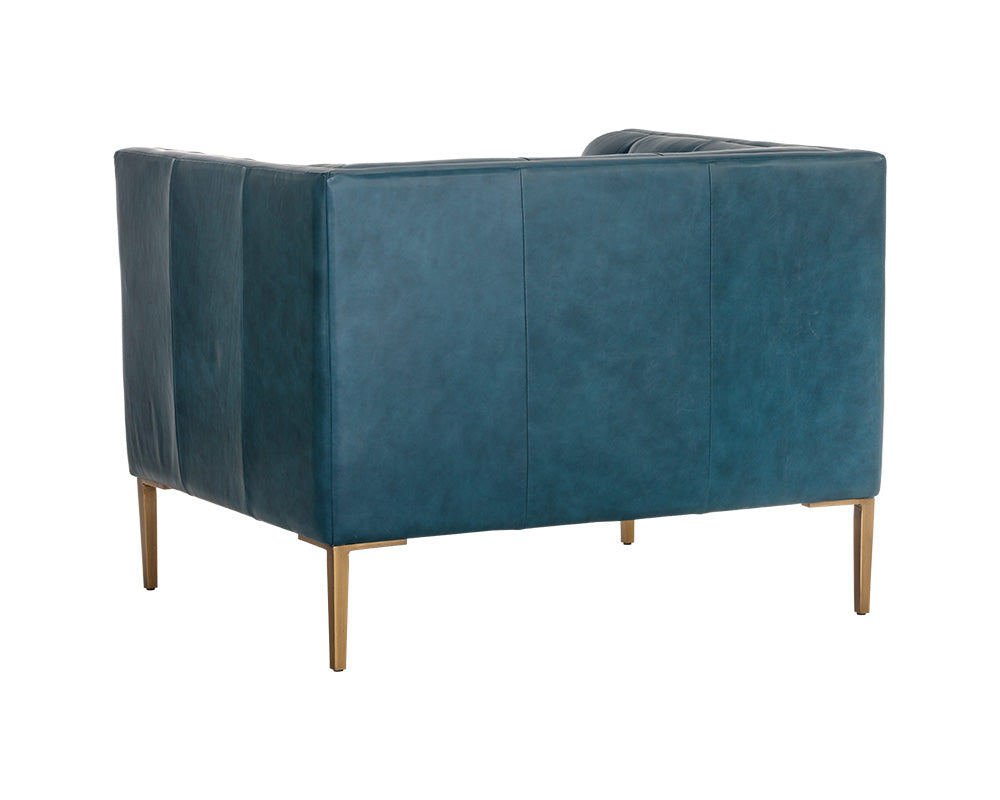 Sunpan Westin Armchair - Vintage Black Night/Caramel/Peacock/Steel Grey/Vanilla Leather