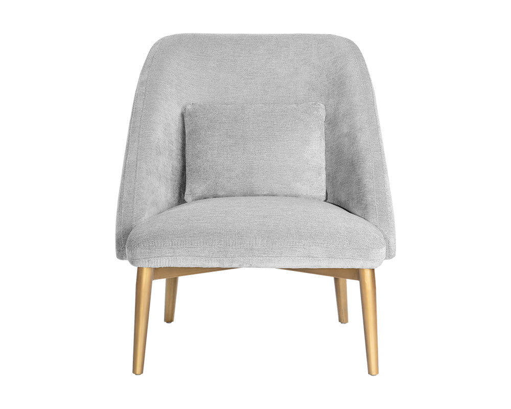 Sunpan Riley Lounge Chair - Polo Club Kohl Grey/Stone