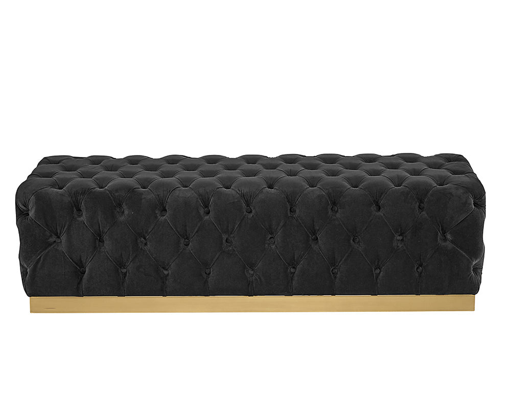 Sunpan Babette Bench - Abbington Black / Piccolo Prosecco