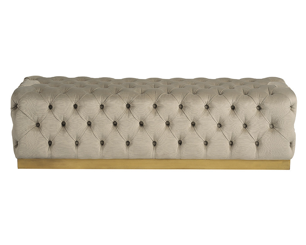 Sunpan Babette Bench - Abbington Black / Piccolo Prosecco