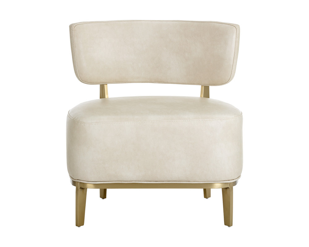 Sunpan Melville Lounge Chair - Bravo Ash/Bravo Cream/Polo Club Kohl Grey/Polo Club Stone