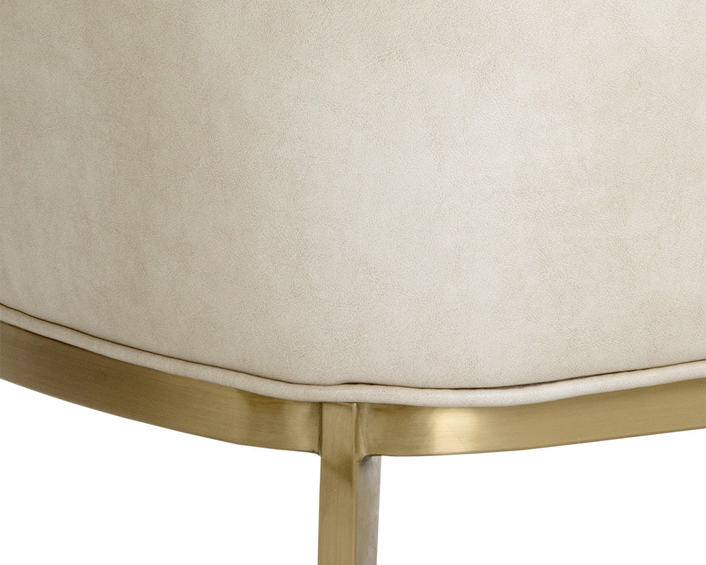 Sunpan Melville Lounge Chair - Bravo Ash/Bravo Cream/Polo Club Kohl Grey/Polo Club Stone