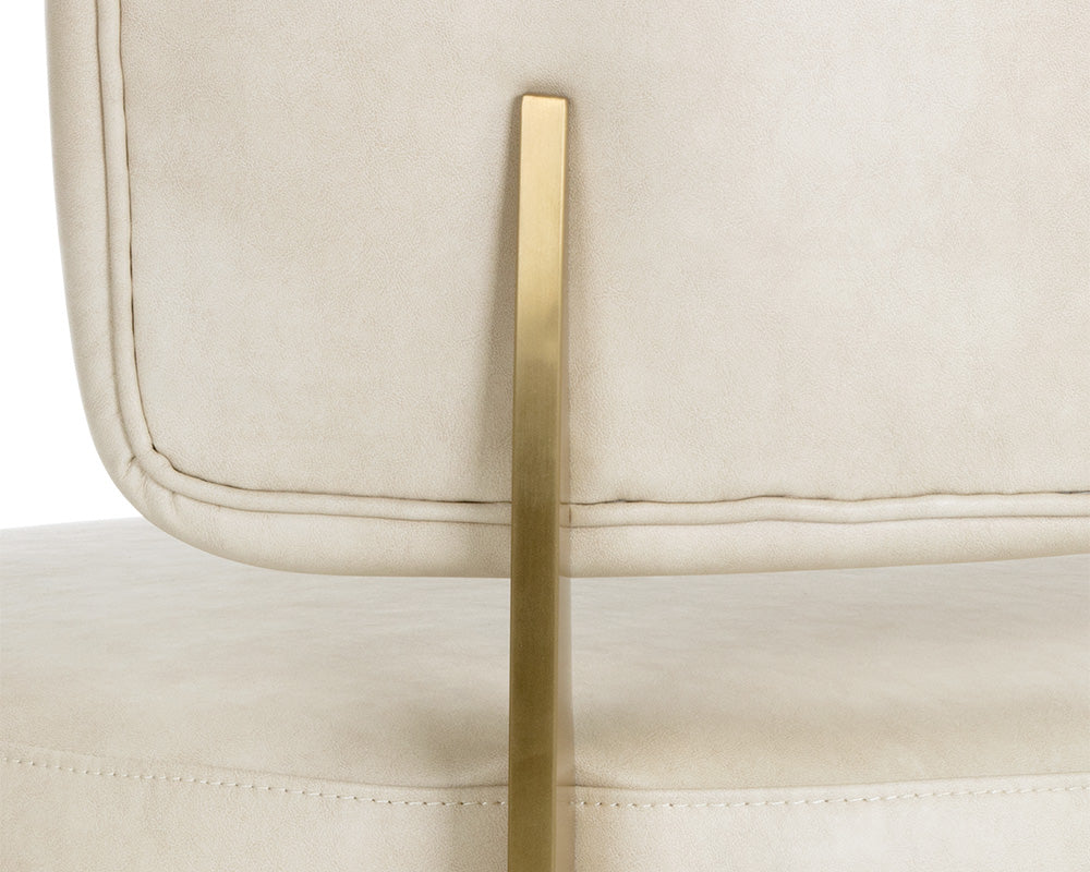Sunpan Melville Lounge Chair - Bravo Ash/Bravo Cream/Polo Club Kohl Grey/Polo Club Stone