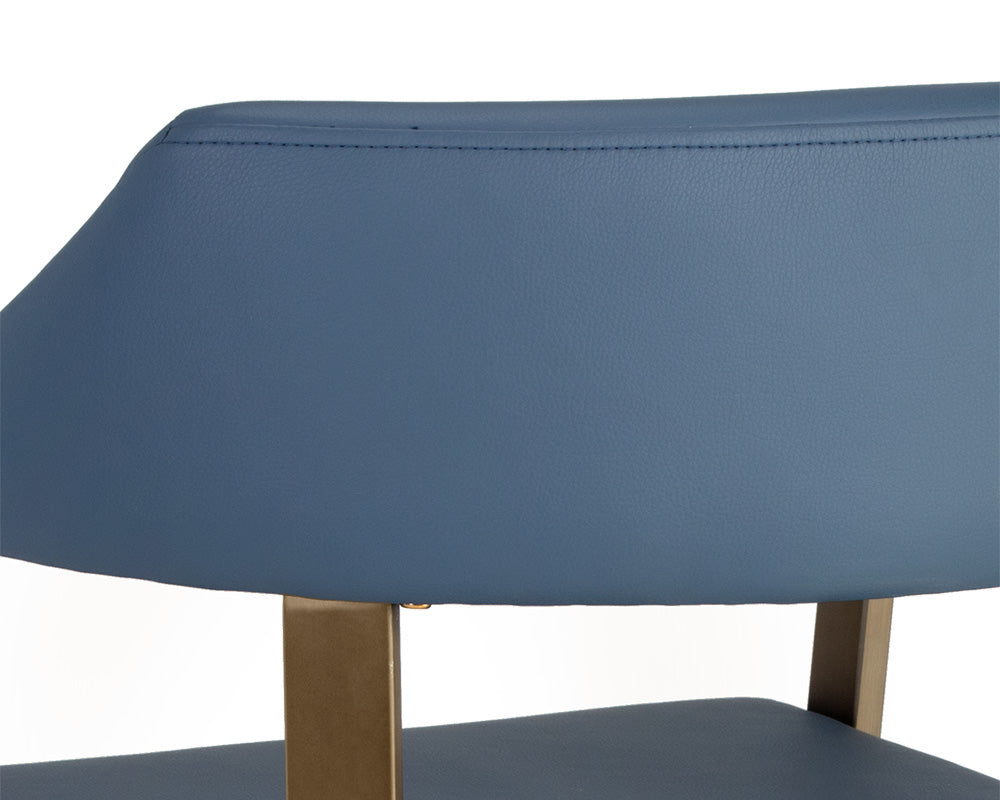 Sunpan Dixie Dining Armchair - Dillon Black/Snow/Williamsburg