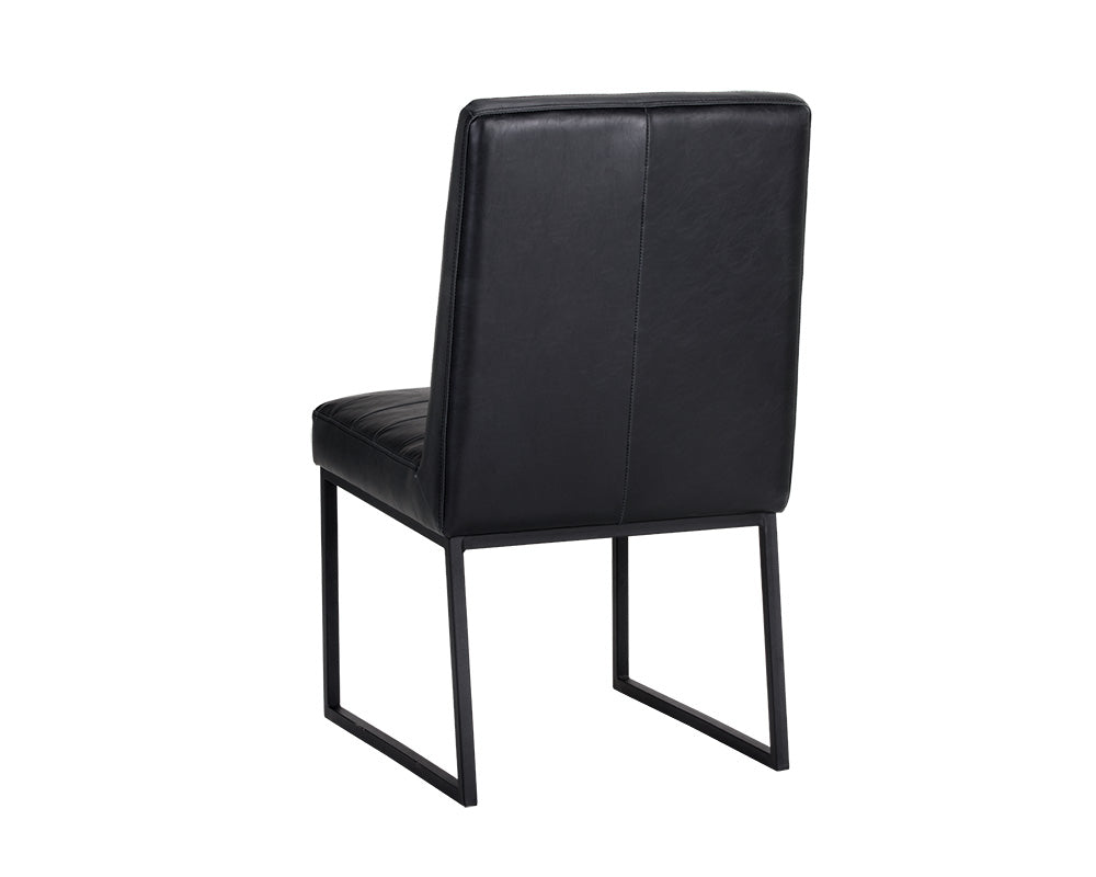 Sunpan Spyros Dining Chair - Bravo Cream/Coal Black/Overcast Grey