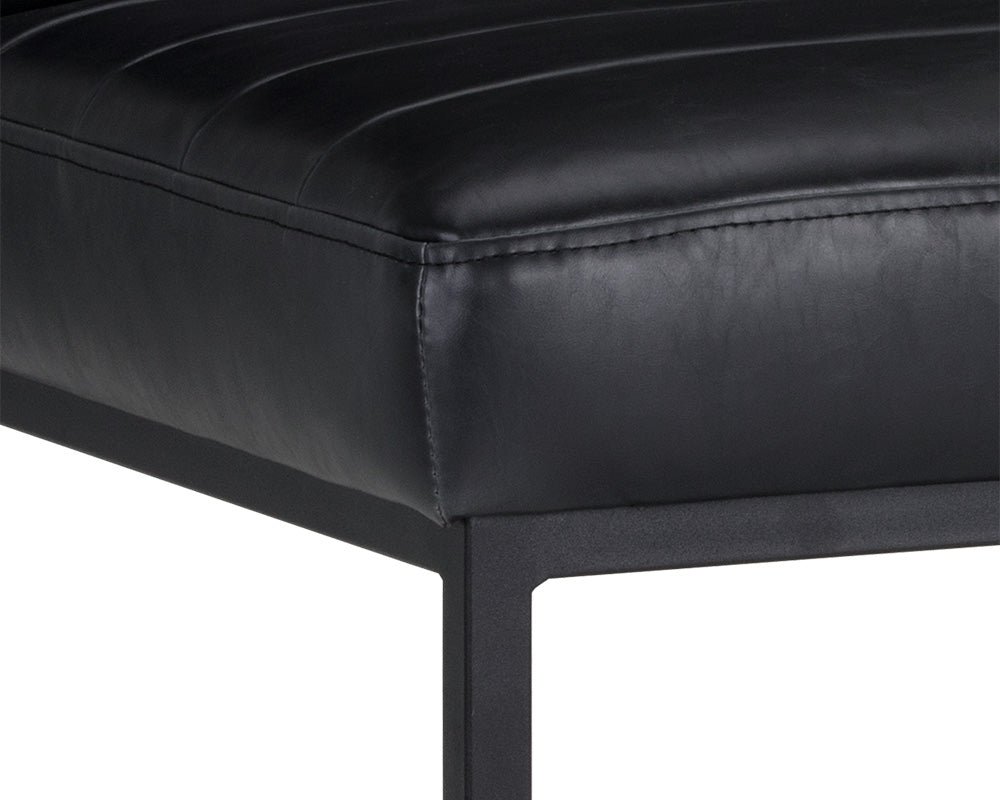 Sunpan Spyros Dining Chair - Bravo Cream/Coal Black/Overcast Grey