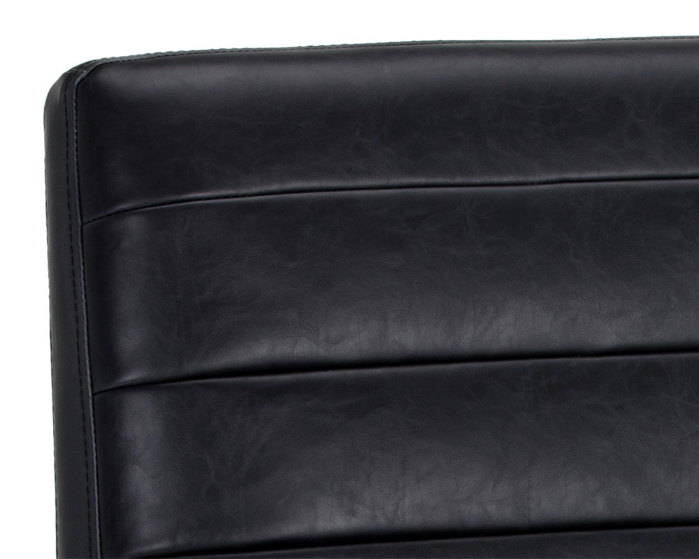 Sunpan Spyros Dining Chair - Bravo Cream/Coal Black/Overcast Grey