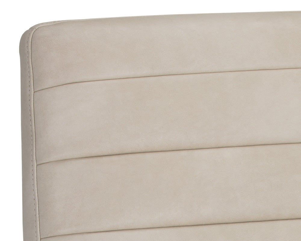 Sunpan Spyros Dining Chair - Bravo Cream/Coal Black/Overcast Grey