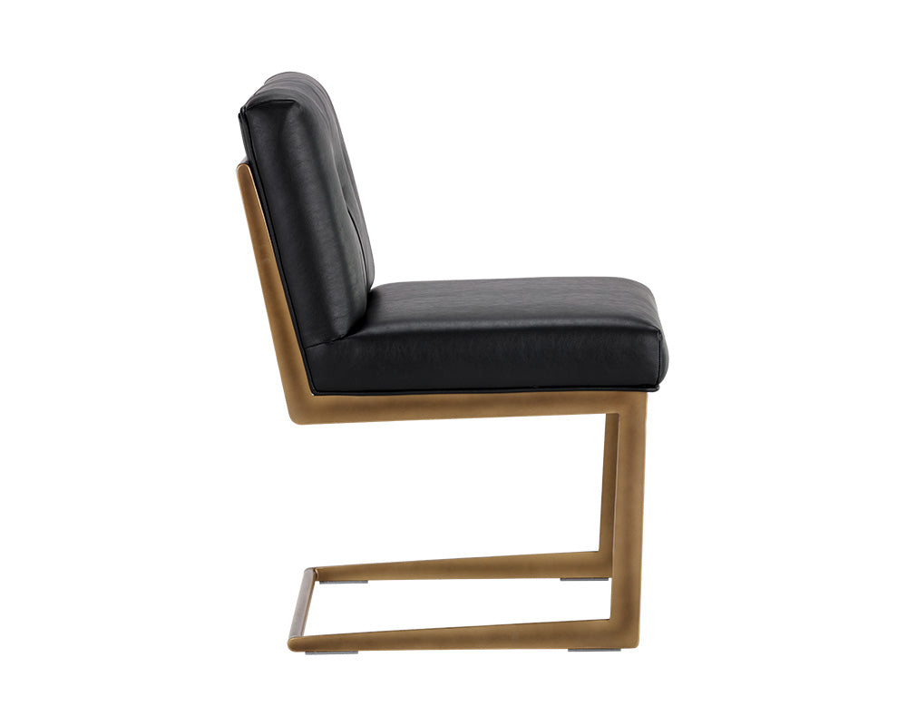 Sunpan Virelles Dining Chair - Bravo Black/Zenith Graphite Grey/Zenith Soft Grey