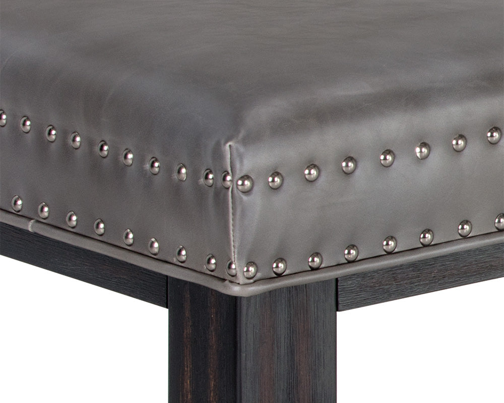 Sunpan Brixton Bench - Overcast Grey/Tobacco Tan