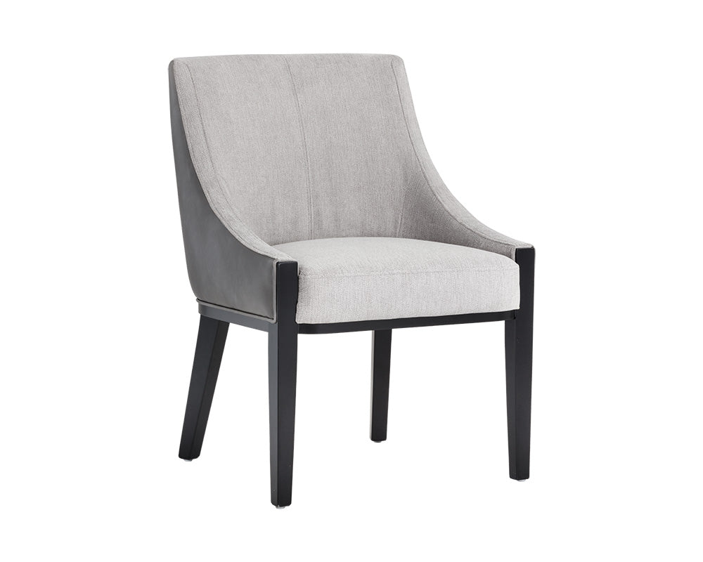 Sunpan Aurora Dining Chair - Polo Club Stone / Overcast Grey