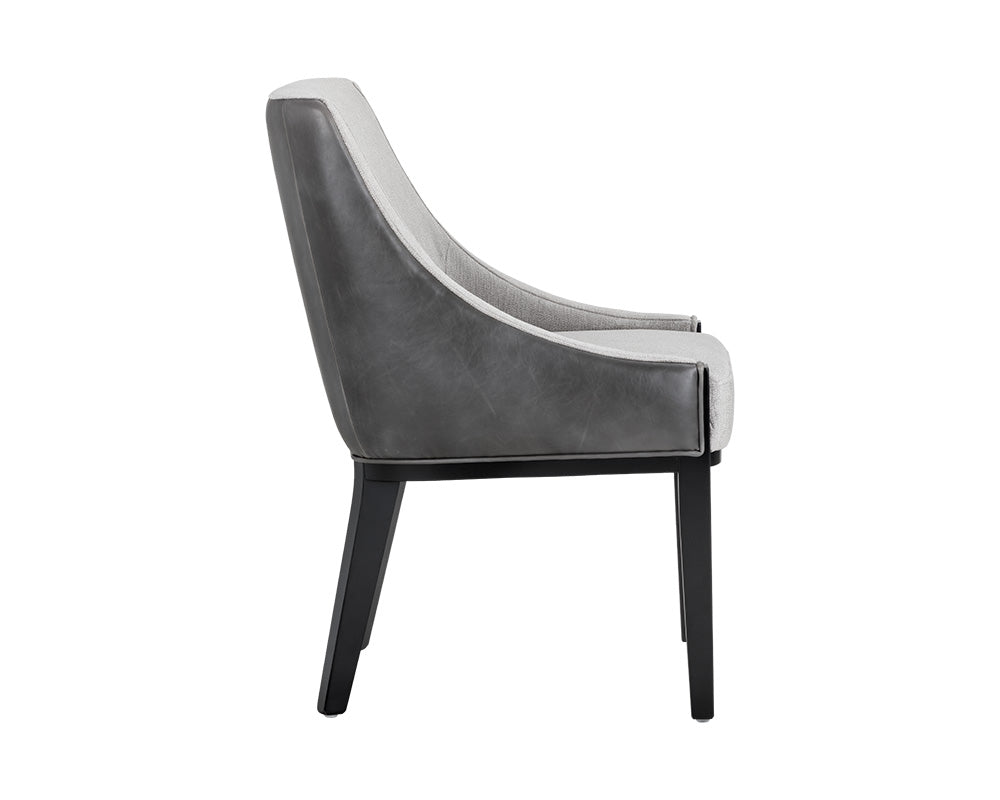 Sunpan Aurora Dining Chair - Polo Club Stone / Overcast Grey