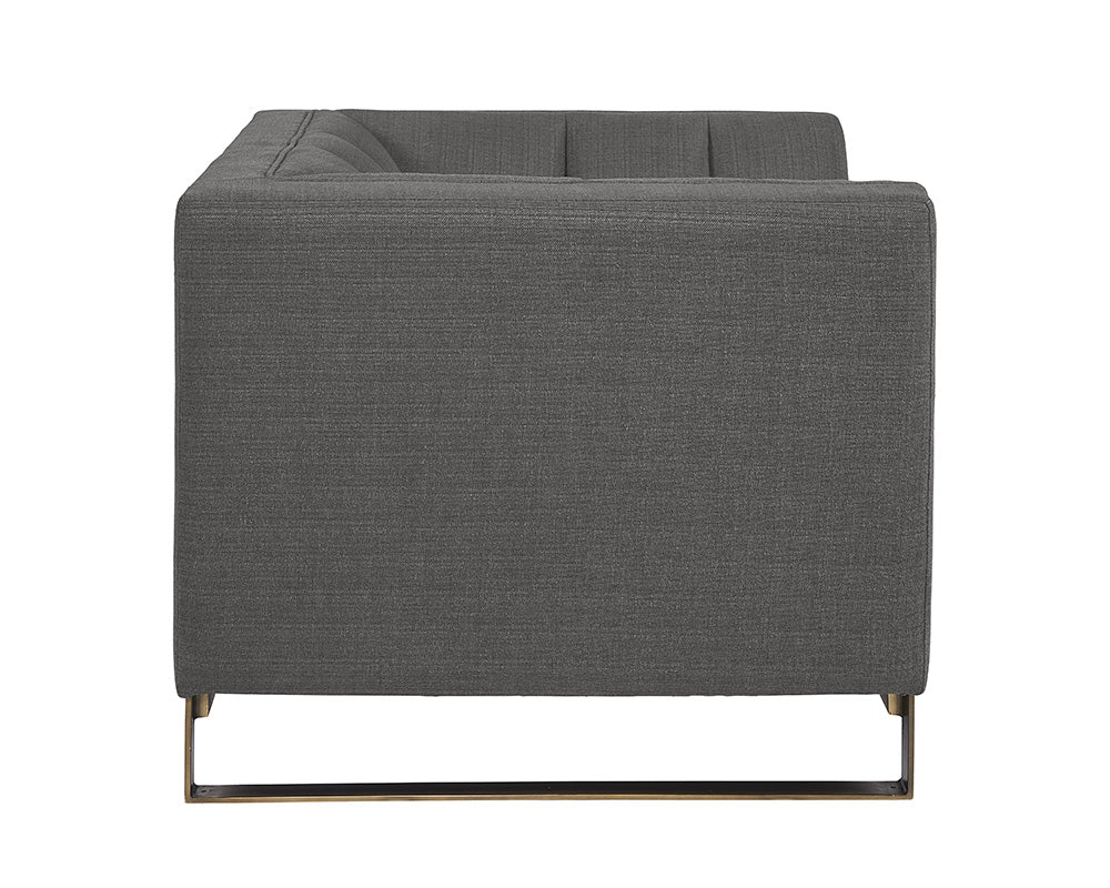 Sunpan Parker Armchair - Zenith Graphite Grey/Soft Grey