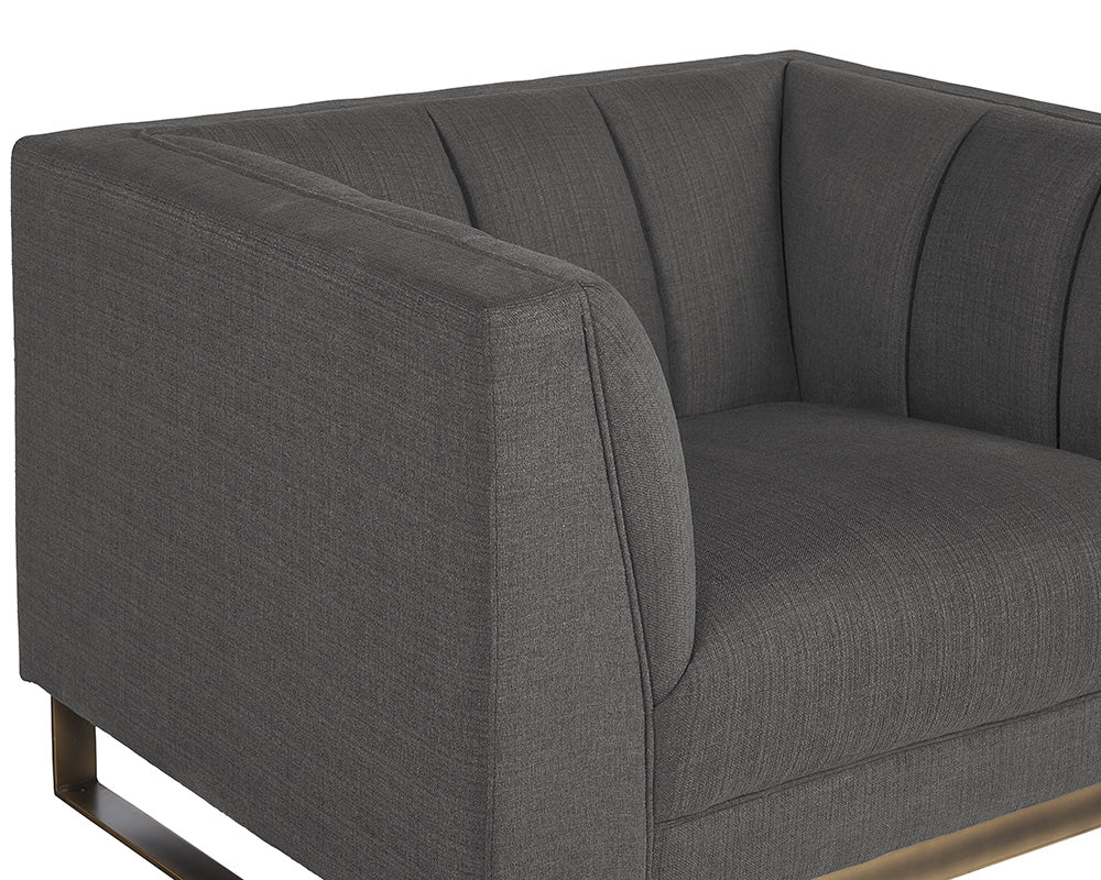 Sunpan Parker Armchair - Zenith Graphite Grey/Soft Grey