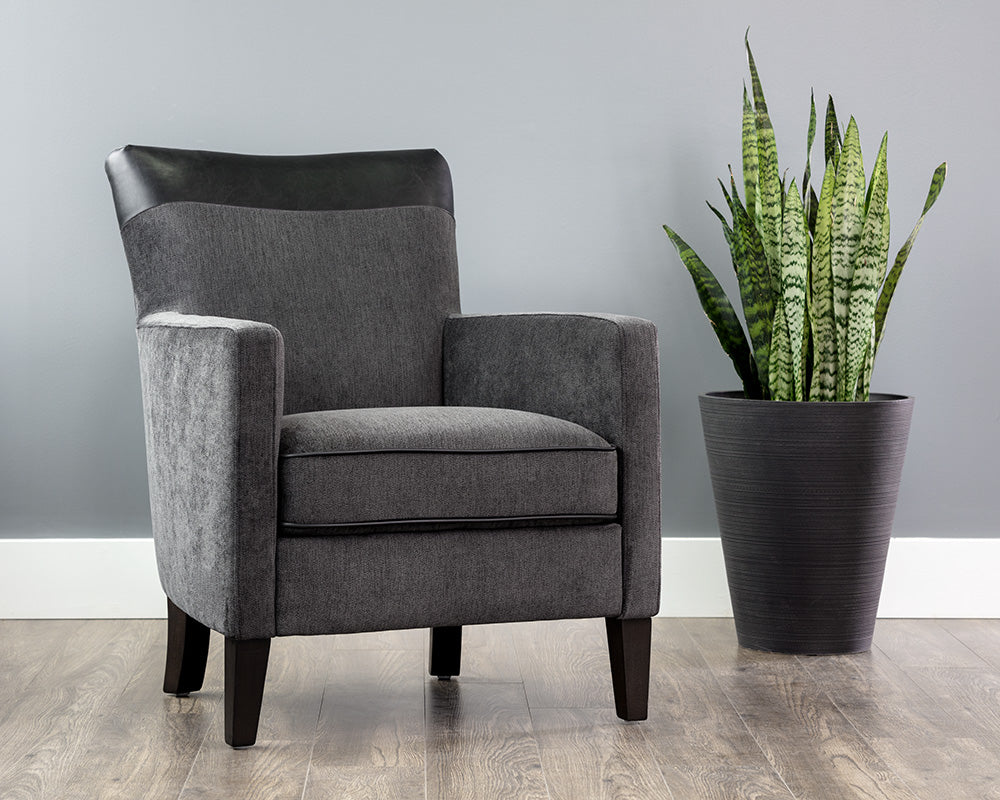 Sunpan Darren Modular - Left/Right Armchair In Smokescreen