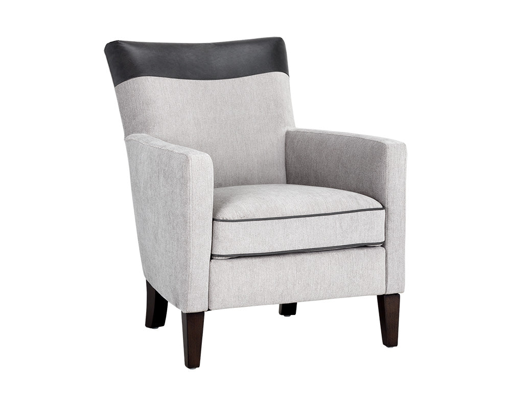 Sunpan Darren Modular - Left/Right Armchair In Smokescreen