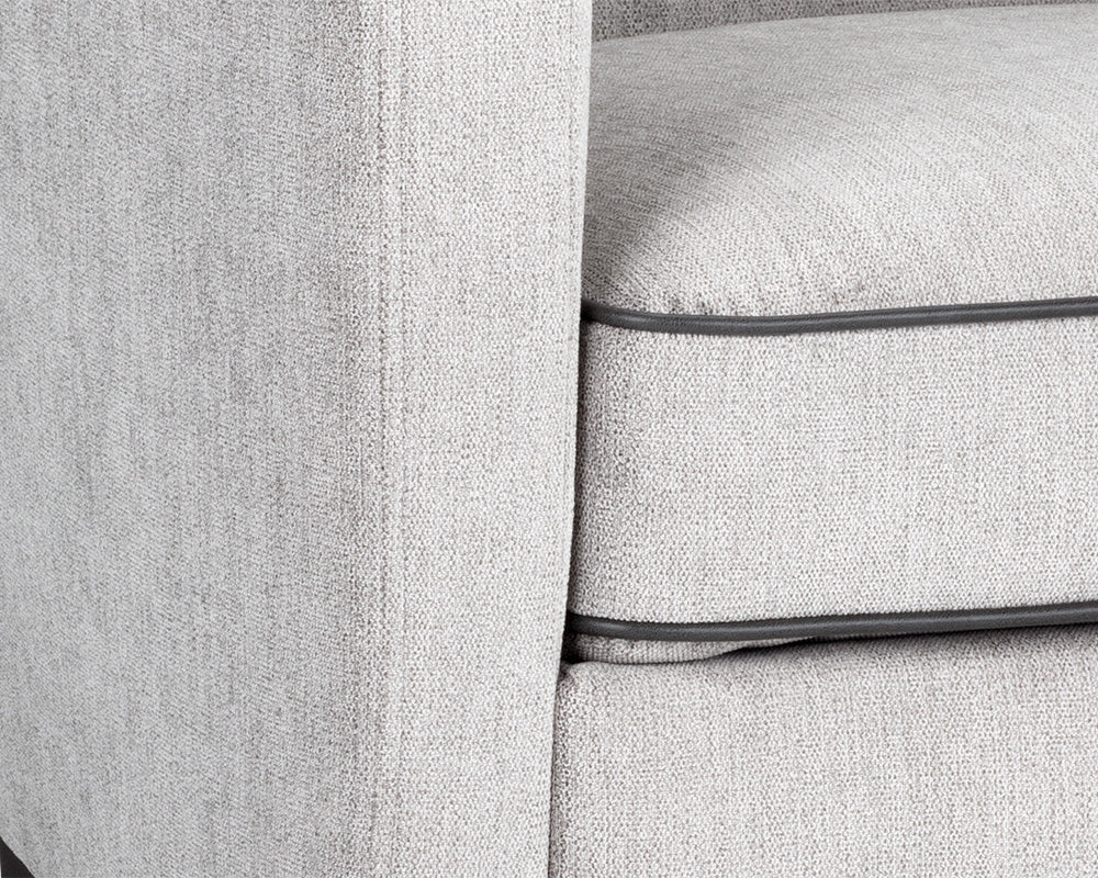 Sunpan Darren Modular - Left/Right Armchair In Smokescreen