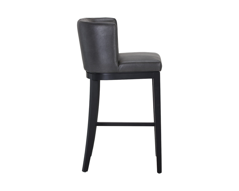 Sunpan Hayden Barstool - Bravo Cream/Bravo Portabella/Marble/Quarry
