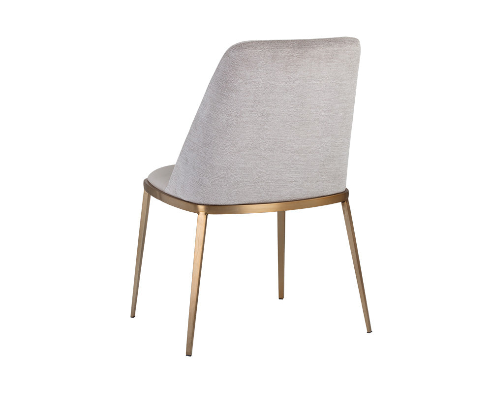 Sunpan Dover Dining Chair - Bravo Portabella and Sparrow Grey / Napa Stone and Polo Club Stone
