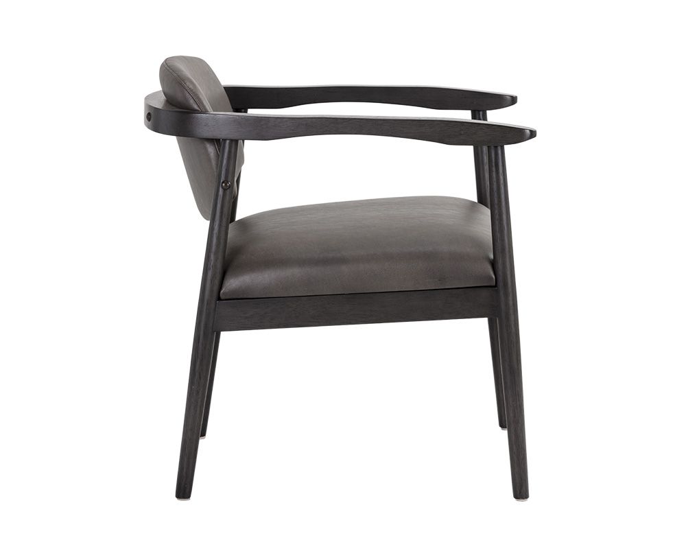 SUNPAN Westley Lounge Chair - Bravo Ash/Dorset Platinum/Leo Cabernet/Polo Club Muslin