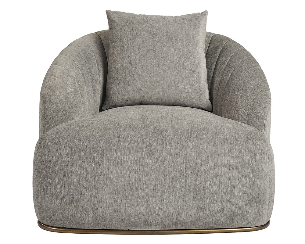 Sunpan Astrid Armchair - Merlot / Polo Club Stone