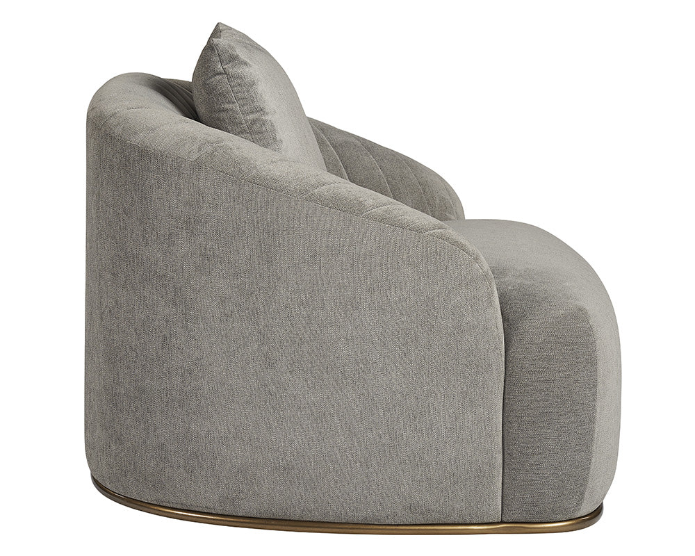 Sunpan Astrid Armchair - Merlot / Polo Club Stone