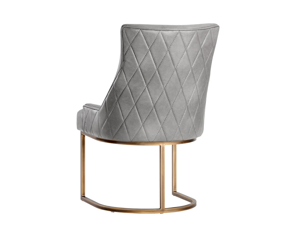 Sunpan Florence Dining Chair - Bravo Admiral/Metal