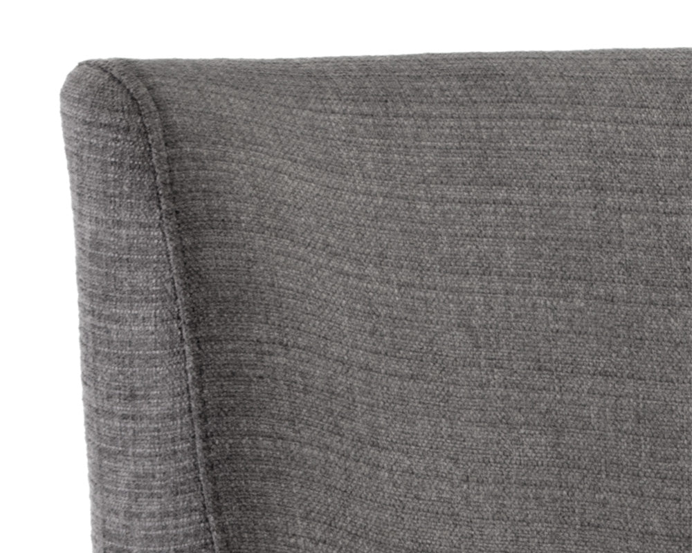 Sunpan Holly Barstool - Abbington Burnt Orange/Zenith Graphite Grey/Zenith Soft Grey