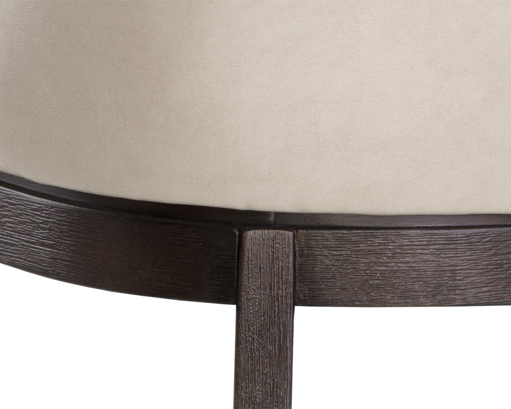 Sunpan Hayden Barstool - Bravo Cream/Bravo Portabella/Marble/Quarry