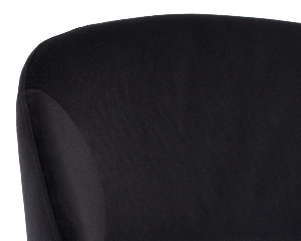 Sunpan Monae Counter Stool - Abbington Black/Bravo Cream and Polo Club Muslin/Moss Green