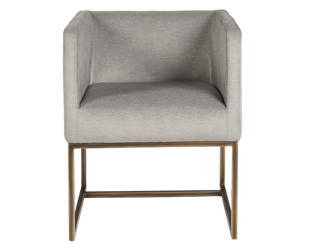 Sunpan Kwan Lounge Chair - Antonio Charcoal/Polo Club Stone