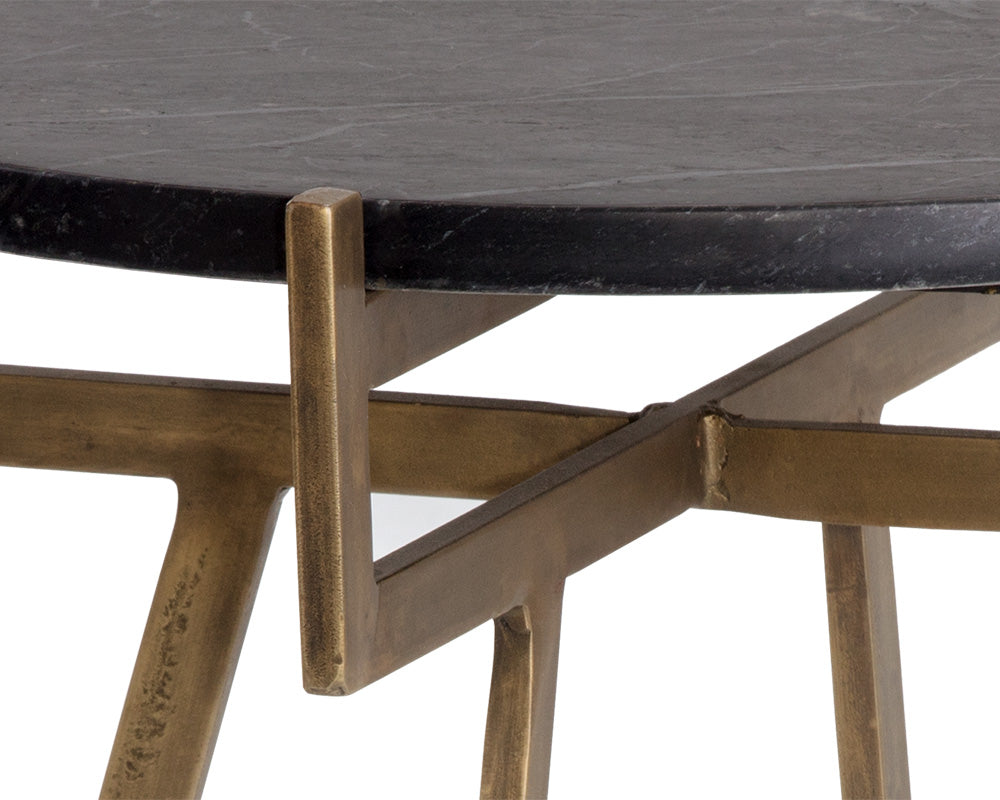 Sunpan Anak Side Table in Black / White