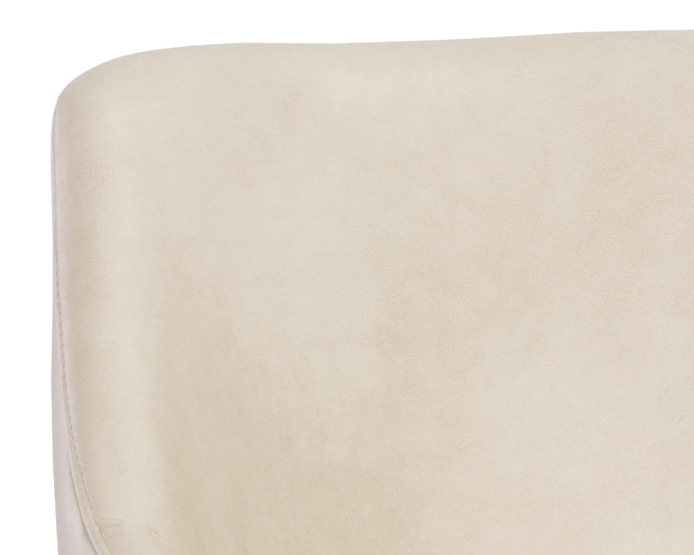 Sunpan Kace Barstool - Bravo Cream/Bravo Metal/Leo Olive/Leo Shale Grey