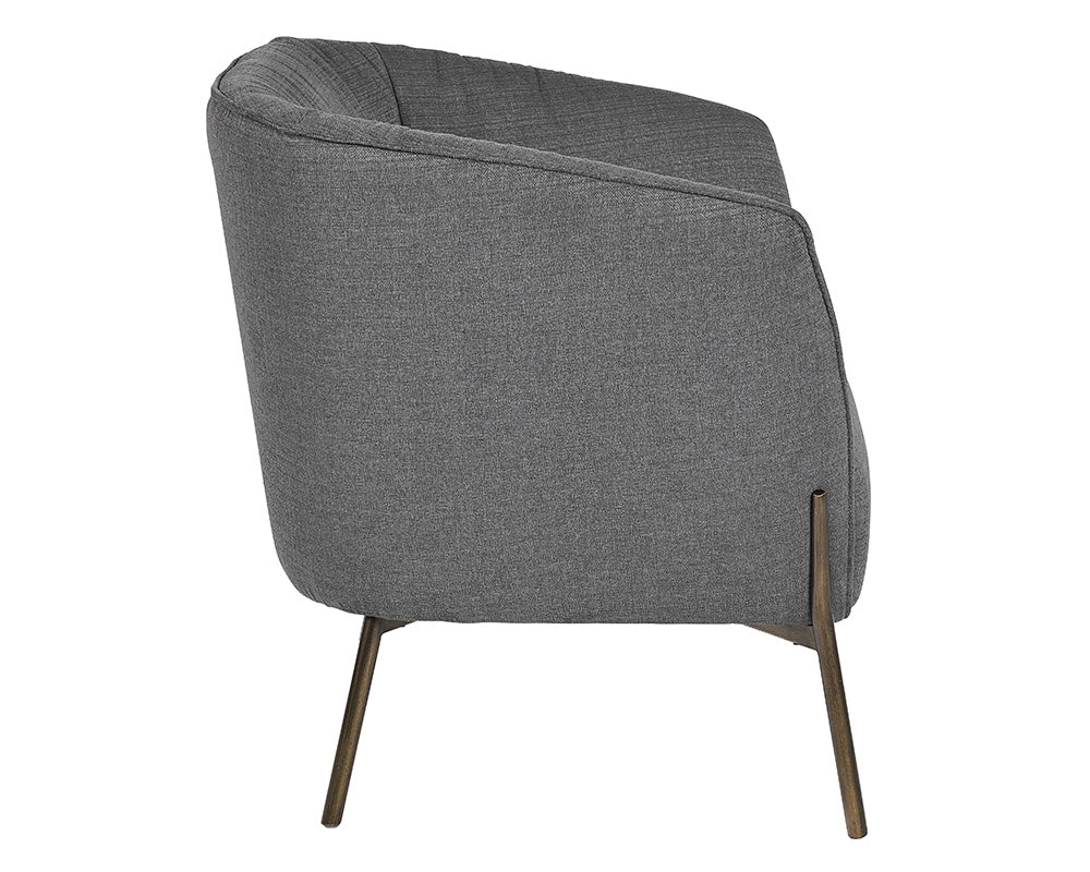 Sunpan Klein Lounge Chair - Zenith Graphite Grey