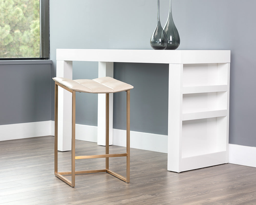 Sunpan Faye Counter Stool - Bravo Black/Cream