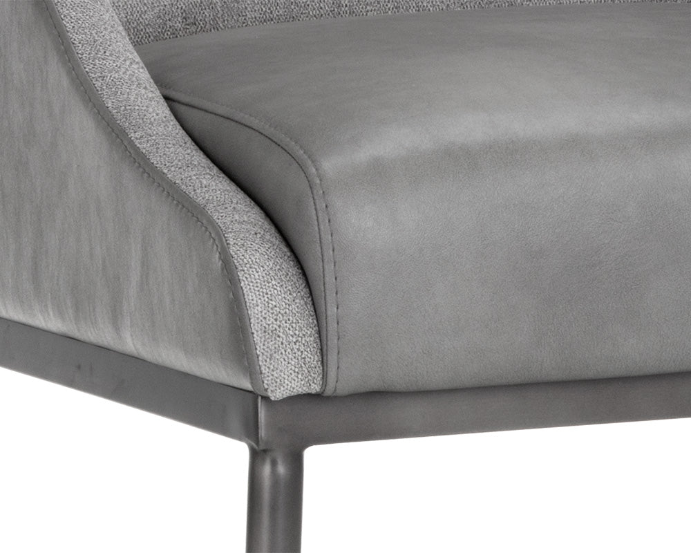 Sunpan Dalary Barstool - Bravo Metal / Polo Club Stone
