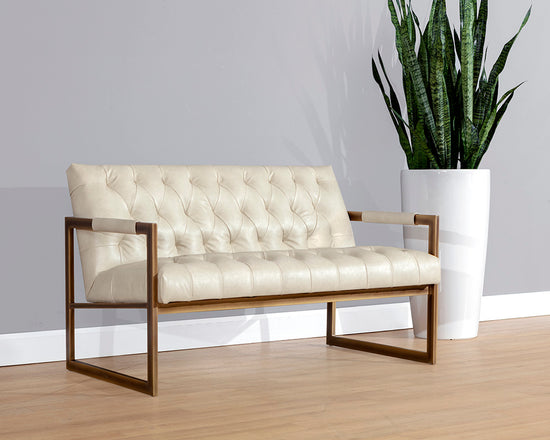 Sunpan Monde 2 Seater Lounge Chair - Bravo Cream